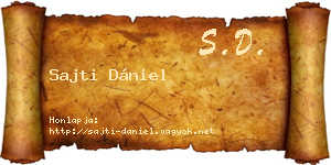 Sajti Dániel névjegykártya